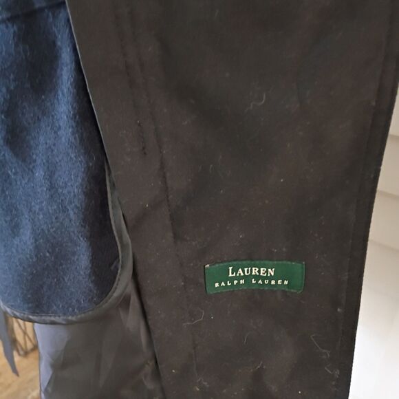 Lauren Ralph Lauren Men's Black Removable lining & Collar Belted Trench 40S - Picture 7 of 12